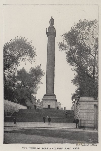 The Duke of Yorks Column, Pall Mall av English Photographer