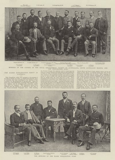 The Elder Exploration Party i Australien av English Photographer