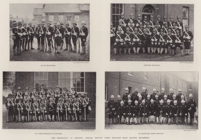Expeditionen till Ashanti, Special Service Corps utvald från brittiska regementen av English Photographer