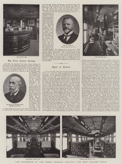 Förlängningen av den stora centralbanan, den nya rullande materielen av English Photographer