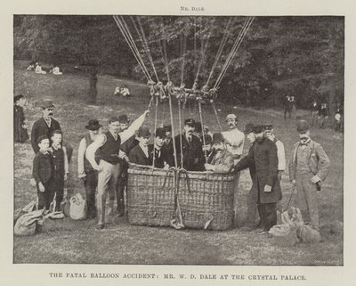 Den dödliga ballongolyckan, Mr W D Dale på Crystal Palace av English Photographer
