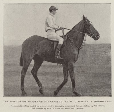 Århundradets första Derbyvinnare, Mr W C Whitneys Volodyovski av English Photographer