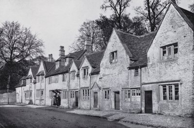 The Flemish Houses, Corsham (s/v foto) av English Photographer