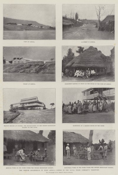 De franska aggressionerna i Västafrika, scener i Royal Niger Company Territory av English Photographer
