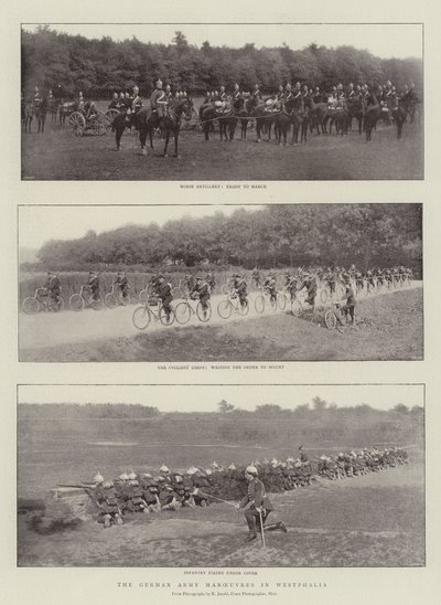 Den tyska armén manövrar i Westfalen av English Photographer