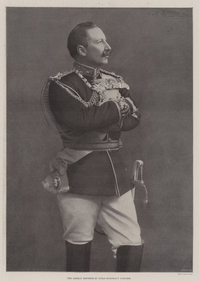 Den tyske kejsaren i fältmarskalkuniform av English Photographer