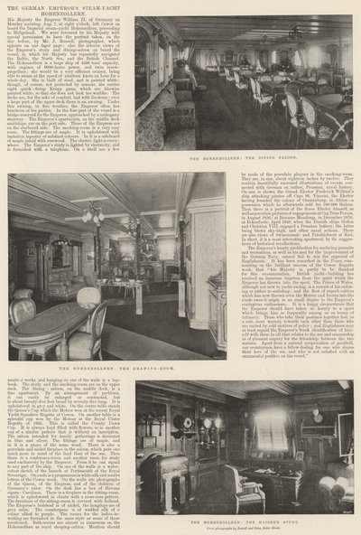 De tyska kejsarna Steam-Yacht Hohenzollern av English Photographer