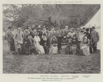 De tyska kejsarna besöker, Royal Shooting Party i Sandringham av English Photographer