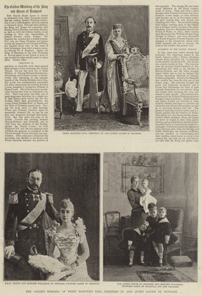 Deras Majestäts guldbröllop, kung Christian IX och drottning Louise av Danmark av English Photographer