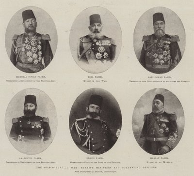 Grekisk-turkiska kriget, turkiska ministrar och befälhavare av English Photographer