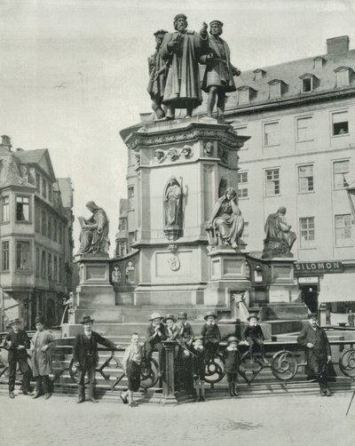 Gutenbergmonumentet, Frankfort (s/v foto) av English Photographer