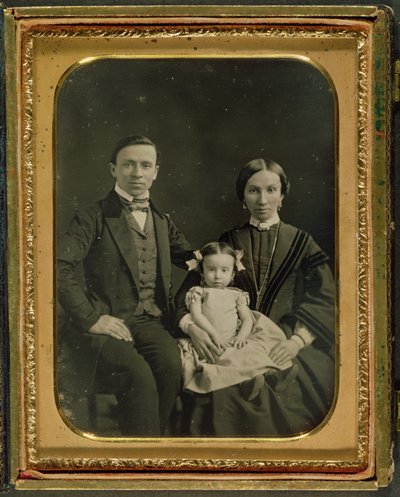 Familjen Hiller, ca 1850 (daguerreotypi) av English Photographer