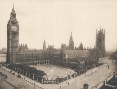 The Houses of Parliament och Big Ben, London, ca 1900 av English Photographer