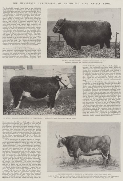 Hundraårsdagen av Smithfield Club Cattle Show av English Photographer