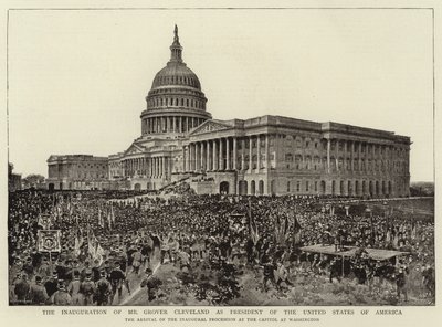 Invigningen av Mr Grover Cleveland som president i USA av English Photographer