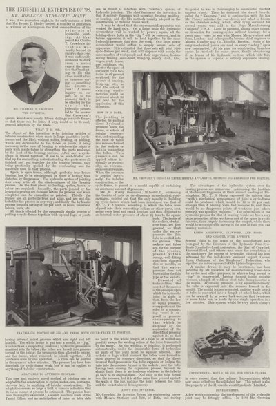 The Industrial Enterprise of 1898, Mr Hooleys Hydraulic Joint av English Photographer