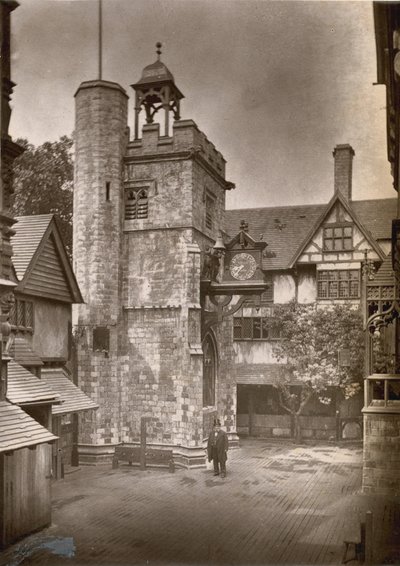 Den internationella hälsoutställningen i South Kensington: All-Hallows Staining and Butchers Row av English Photographer