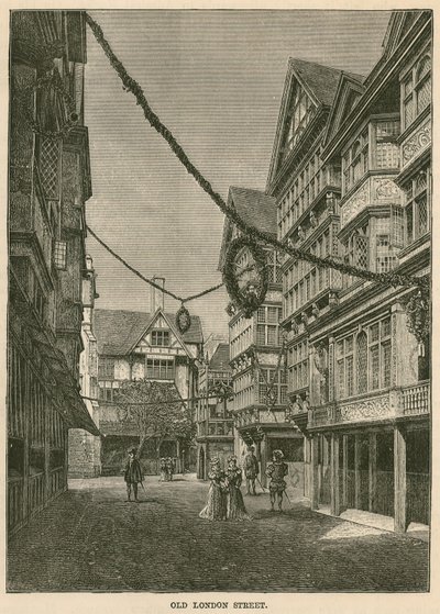 Den internationella hälsoutställningen i South Kensington: All-Hallows Staining and Butchers Row av English Photographer