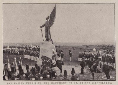 Kaisern avtäcker monumentet på St Privat, Gravelotte av English Photographer