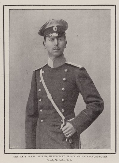 Den framlidne HKH Alfred, arvprins av Sachsen-Coburg-Gotha av English Photographer