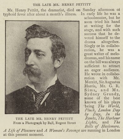 Den framlidne herr Henry Pettitt av English Photographer