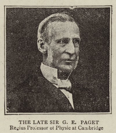 Den framlidne Sir G E Paget av English Photographer