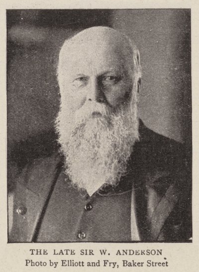Den framlidne Sir W Anderson av English Photographer