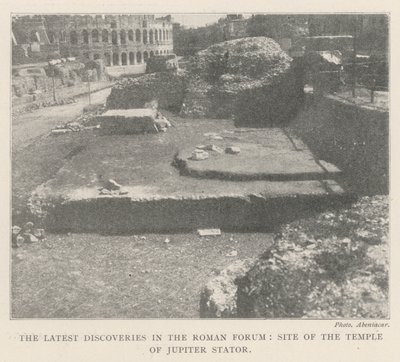 De senaste upptäckterna i Forum Romanum, platsen för Jupiter Statortemplet av English Photographer