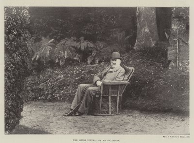 Det senaste porträttet av Mr Gladstone av English Photographer