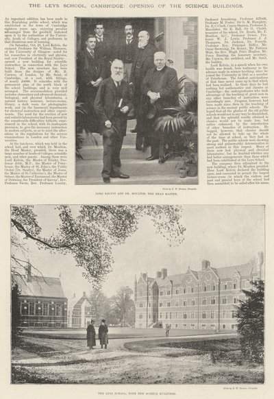 Leys School, Cambridge, invigning av Science Buildings av English Photographer