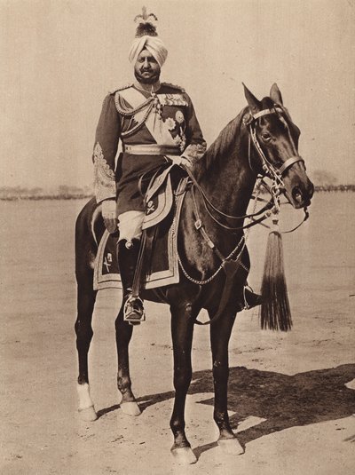 Maharaja av Patiala (svartvitt foto) av English Photographer