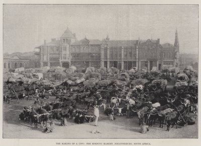 The Making of a City, Morgonmarknaden, Johannesburg, Sydafrika av English Photographer
