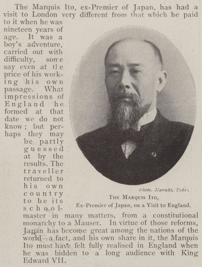 Markisen Ito, Japans före detta premiärminister, på besök i England av English Photographer