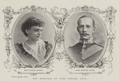 Lord Edward Cecils äktenskap av English Photographer