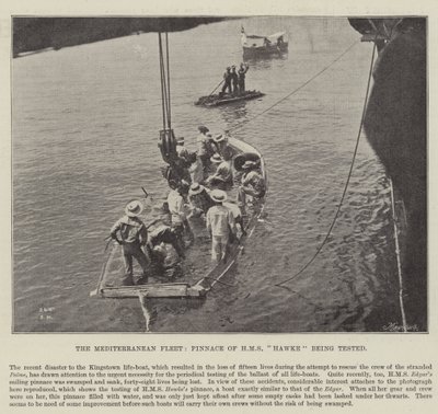 Medelhavsflottan, Pinnace av HMS Hawke testas av English Photographer