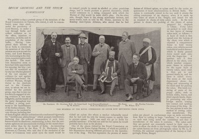 Medlemmarna av Royal Commission on Opium återvänder nu från Indien av English Photographer