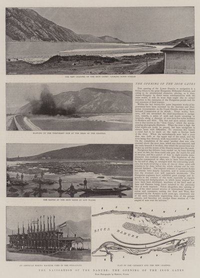 Navigeringen av Donau, öppningen av järnportarna av English Photographer