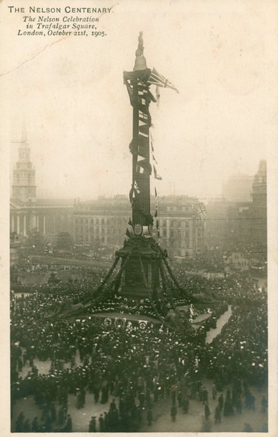 Nelson-firandet på Trafalgar Square, London, 21 oktober 1905 av English Photographer