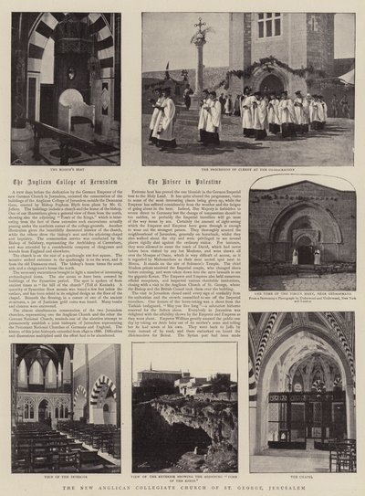 The New Anglican Collegiate Church of St George, Jerusalem av English Photographer