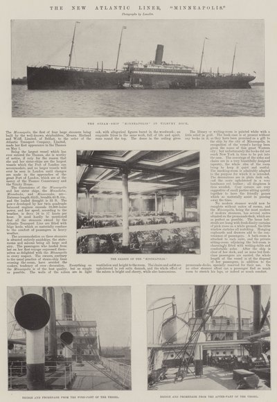 The New Atlantic Liner, Minneapolis av English Photographer