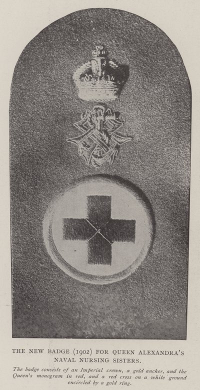 The New Badge (1902) för Queen Alexandras Naval Nursing Sisters av English Photographer