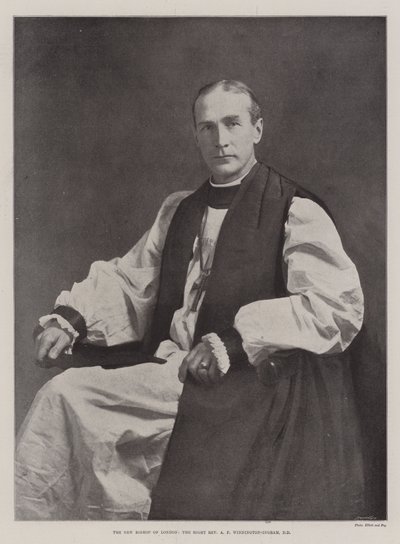 Den nye biskopen av London, höger pastor A F Winnington-Ingram, DD av English Photographer