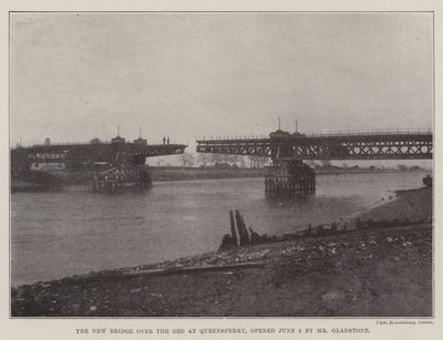 Den nya bron över Dee vid Queensferry, invigd 2 juni av Mr Gladstone av English Photographer