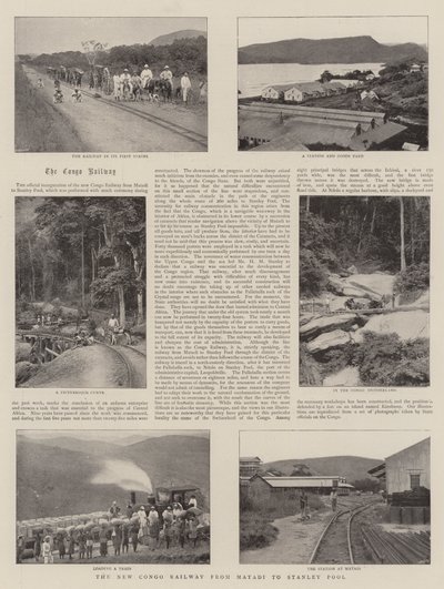 Den nya Kongo-järnvägen från Matadi till Stanley Pool av English Photographer