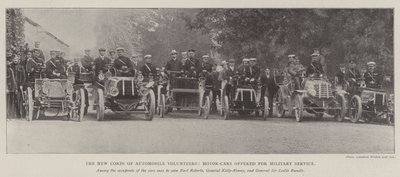 The New Corps of Automobile Volunteers, Motor-Cars erbjuds för militärtjänst av English Photographer