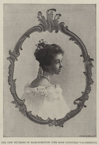 Den nya hertiginnan av Marlborough (nee Miss Consuelo Vanderbilt) av English Photographer