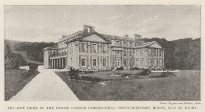 The New Home of the Exiled French Benedictines, Appuldurcombe House, Isle of Wight av English Photographer