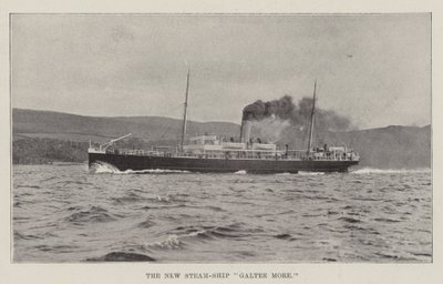 Det nya Steam-Ship Galtee Mer av English Photographer
