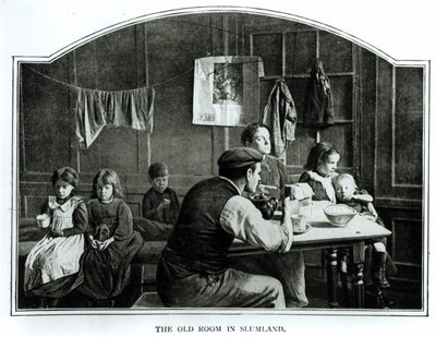 Det gamla rummet i Slumland (svart foto) av English Photographer