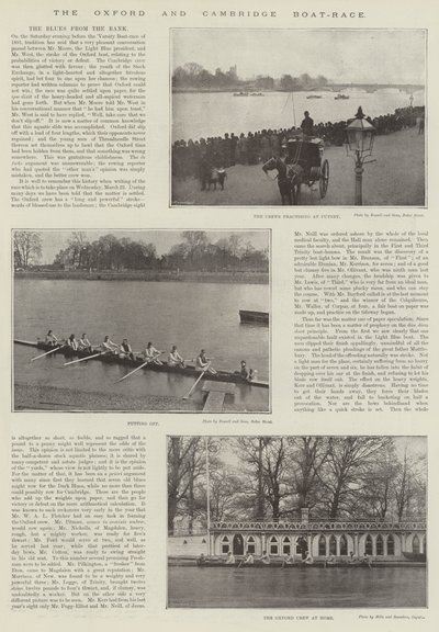 Oxford och Cambridge Boat-Race av English Photographer